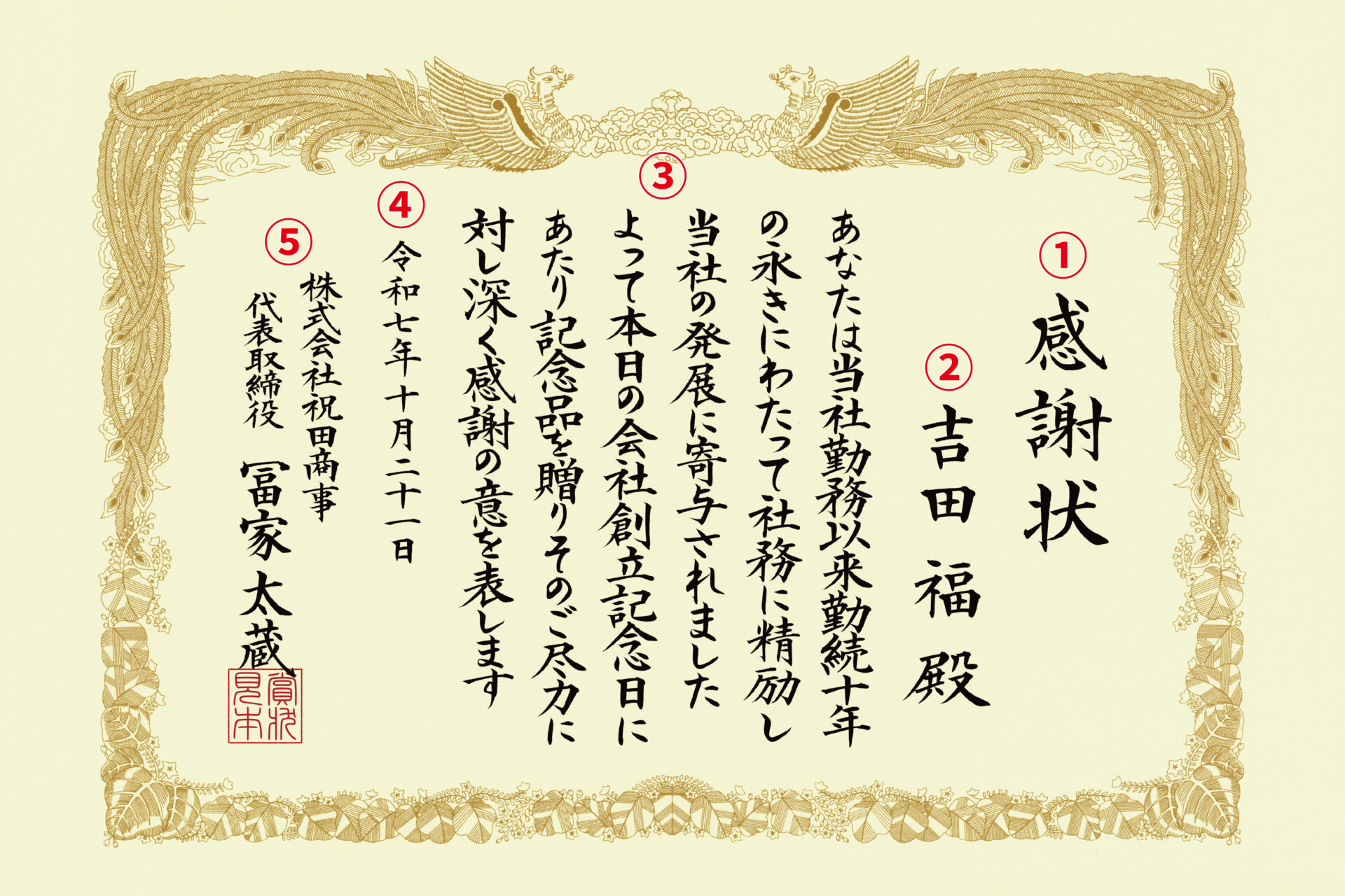 賞状の文面の基本構成│書き方のポイントを解説