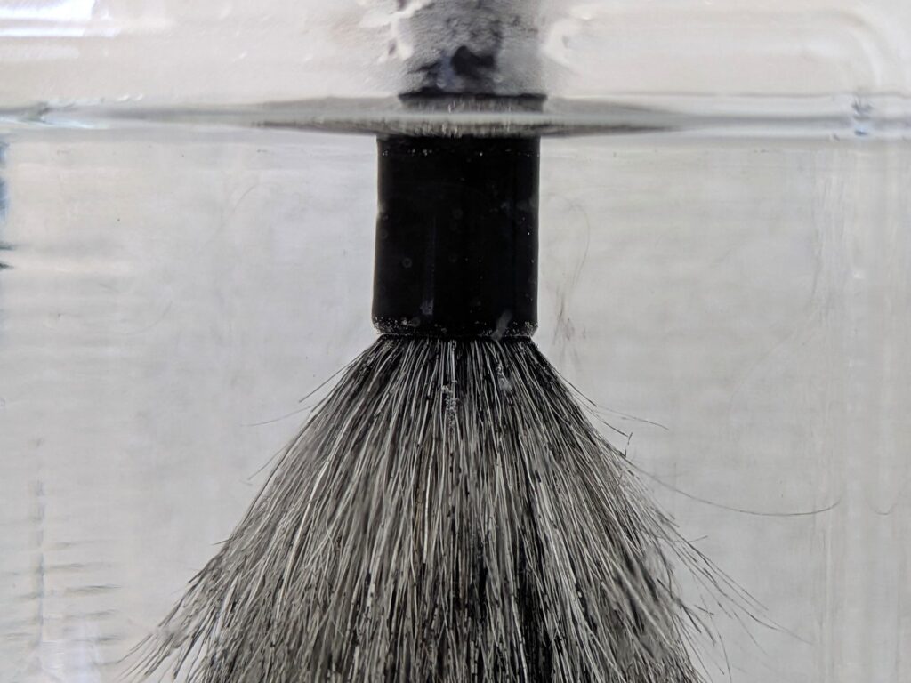 墨が溶け出てきている